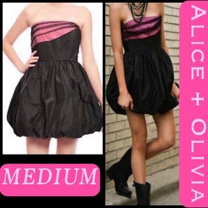 Alice & Olivia Black Cocktail Dress